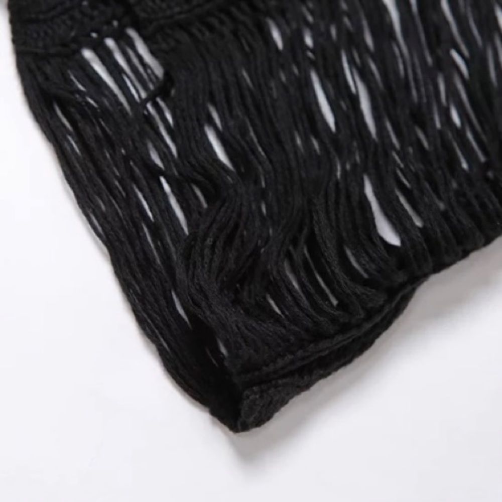 Summer Sexy Hollow Out See Through Sleeveless Beach Cover Long Dress - Picture 5 of 7